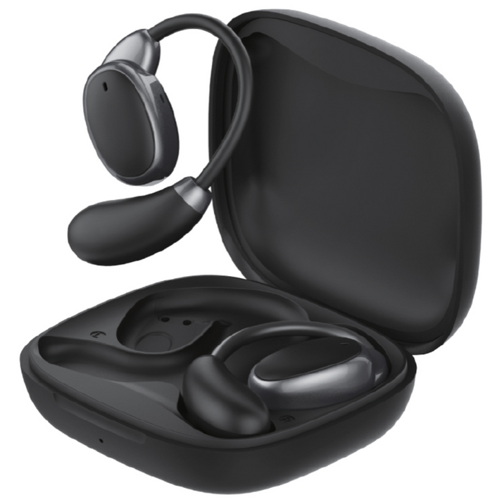 아이리버 IB-SE10 블루투스 V5.4 오픈형 이어폰 무선 이어셋 귀걸이형, 블랙, BK