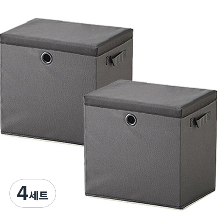 한샘 샘 폴리 수납 바스켓 대  뚜껑 세트