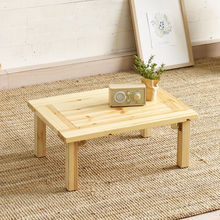 조은세상 편백나무 원목 강철 테이블 600 x 450 mm, 내추럴 조은세상 편백나무 원목 강철 테이블 600 x 450 mm, 내추럴