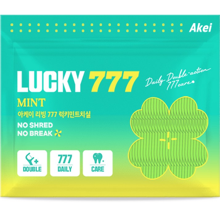 아케이 리빙 777 럭키 민트 치실, 777개입, 1개 아케이 리빙 777 럭키 민트 치실, 777개입, 1개