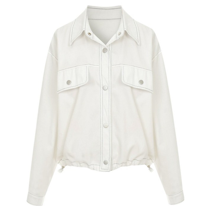 페이지플린 여성용 스트링스티치 카라 셔츠 P6ASH015C