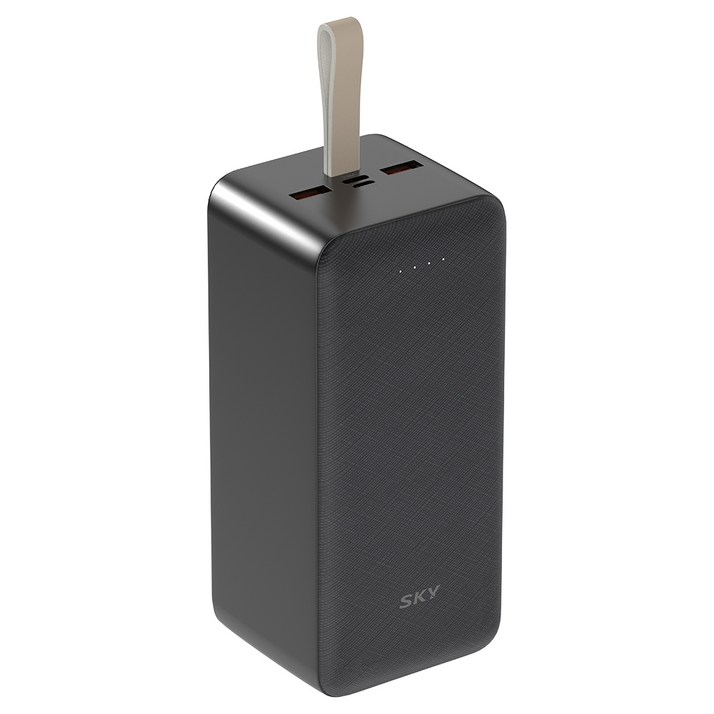 스카이 필 S50PD 20W 멀티포트 PD C타입 고속 충전 보조배터리 50000mAh, SKY-BS50PD, 어반블랙