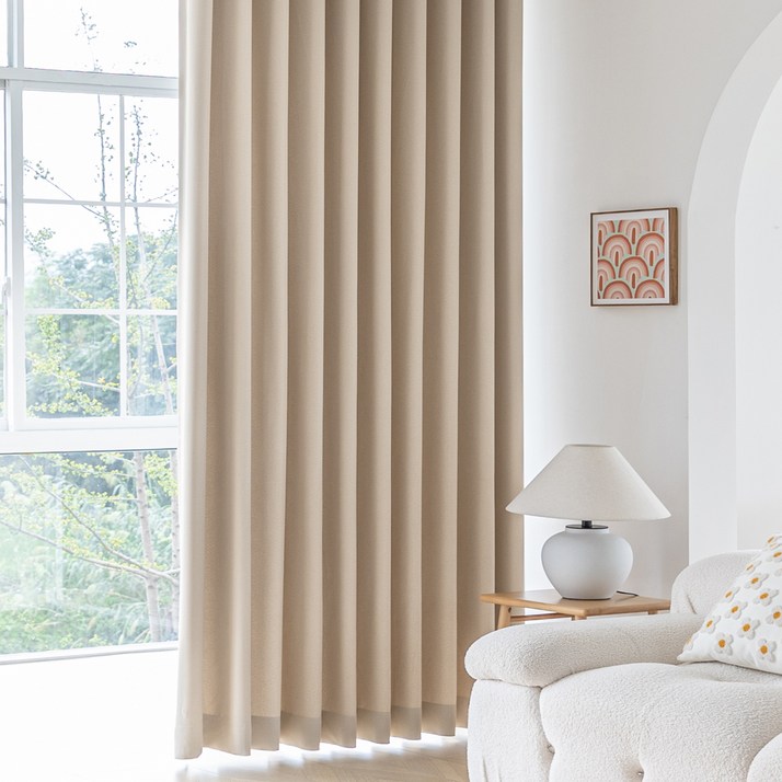 미소홈 루미엘 사계절 형상기억 아일렛형 암막커튼 2p