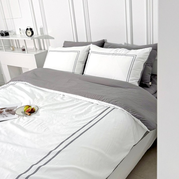 루시드슬립 국내산 갤러리 호텔식 옥수수솜 무봉제 차렵이불 세트