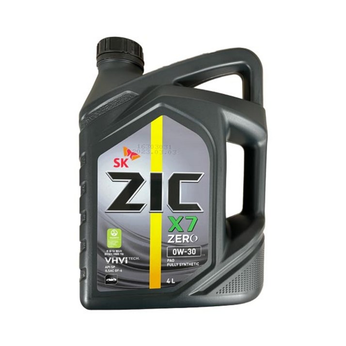 ZIC X7 ZERO 0W30 4L 가솔린