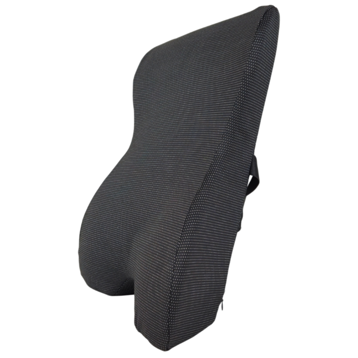 글로브릿지 차량용 메모리폼 허리쿠션, 1개, 도트블랙