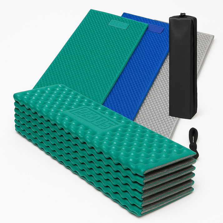 1인용 접이식 캠핑 매트 휴대용 백패킹 차박 비박 아웃도어 등산, 1인용 캠핑 매트카키