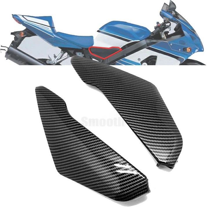 GSXR125카울 ABS 탄소 섬유 패턴 가스 탱크 하단 페어링 패널 트림 커버 카울, 스즈키 GSXR R 600 750 GSX R600 R750 2004 2005 K4 용
