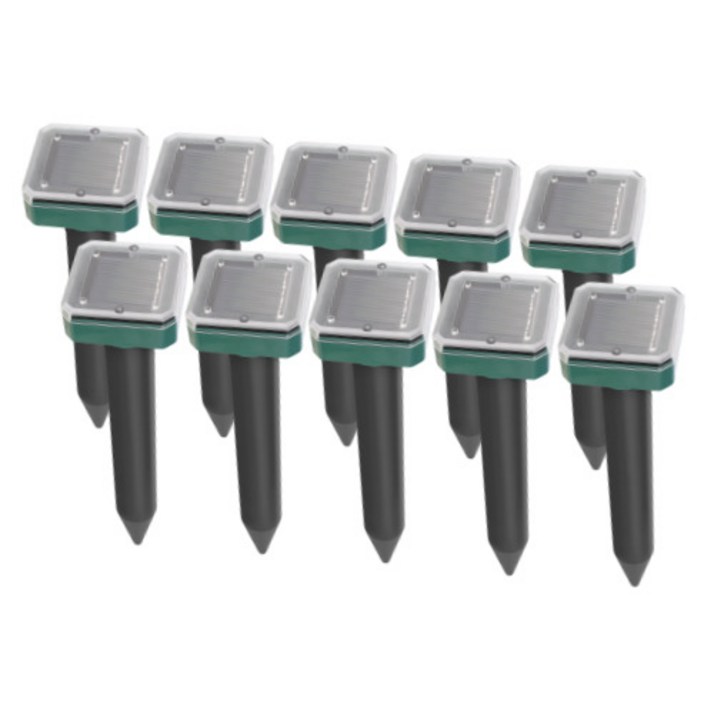 태양광 충전 두더지퇴치기 10개 유해동물 뱀 쥐 고라니 강력 초음파 B126