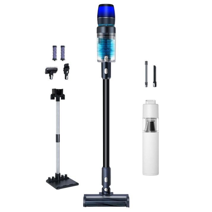 최신형 차이슨 무선 청소기 BLDC V50 자동충전 거치대  고사양 흡입력, BLDC V50, 혼합색상