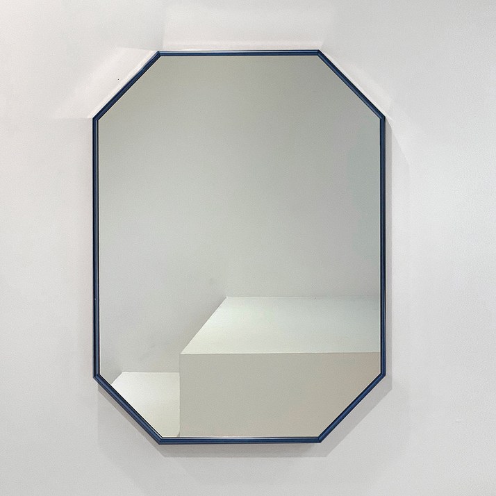 브래그디자인 무료배송 450×600 팔각 거울  타사대비 2배 두꺼운 5mm 거울 국내 알루미늄 수제작 프레임, 4. 코발트네이비