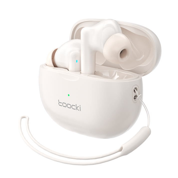 TOOCKI 커널형 무선 블루투스 5.3 이어폰, 아이보리 TOOCKI 커널형 무선 블루투스 5.3 이어폰, 아이보리