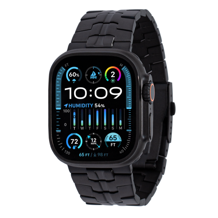 비브 애플워치 울트라 티타늄 스트랩 V1 블랙, 블랙, 1개