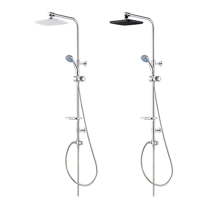 바스럽 국산 분리형 해바라기 샤워기 기존 타공 사용 가능, 화이트, 1개