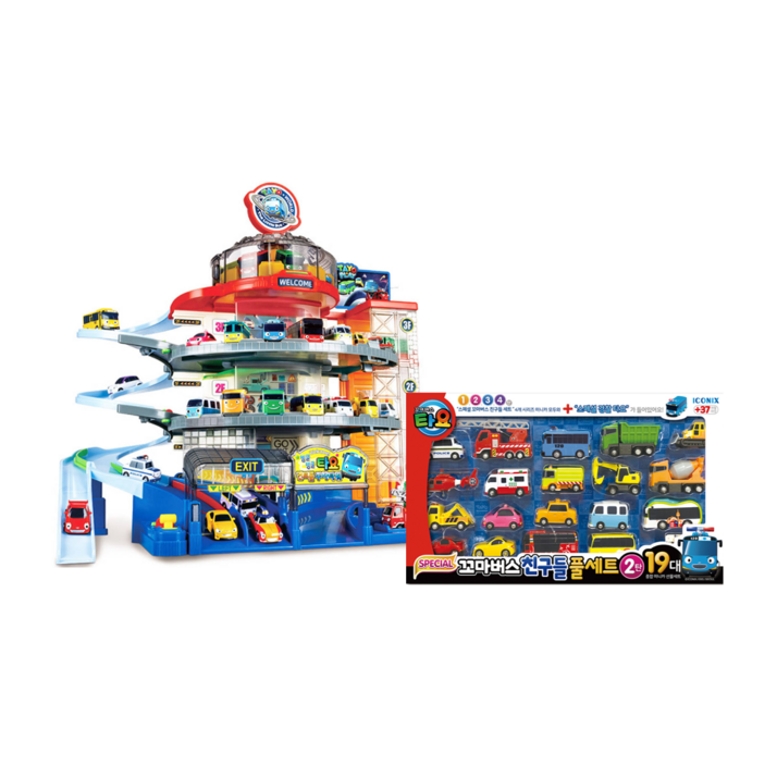 아이코닉스 타요 컨트롤 주차타워+스페셜 미니카 풀세트2탄, 해당없음/해당없음, 1개