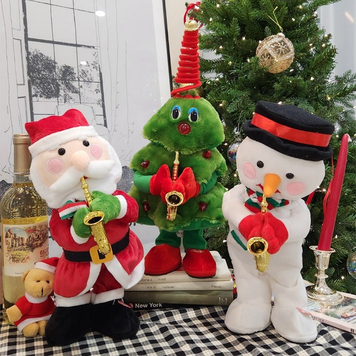 (KC인증획득) 크리스마스 춤추는 댄싱 트리 움직이는 인형