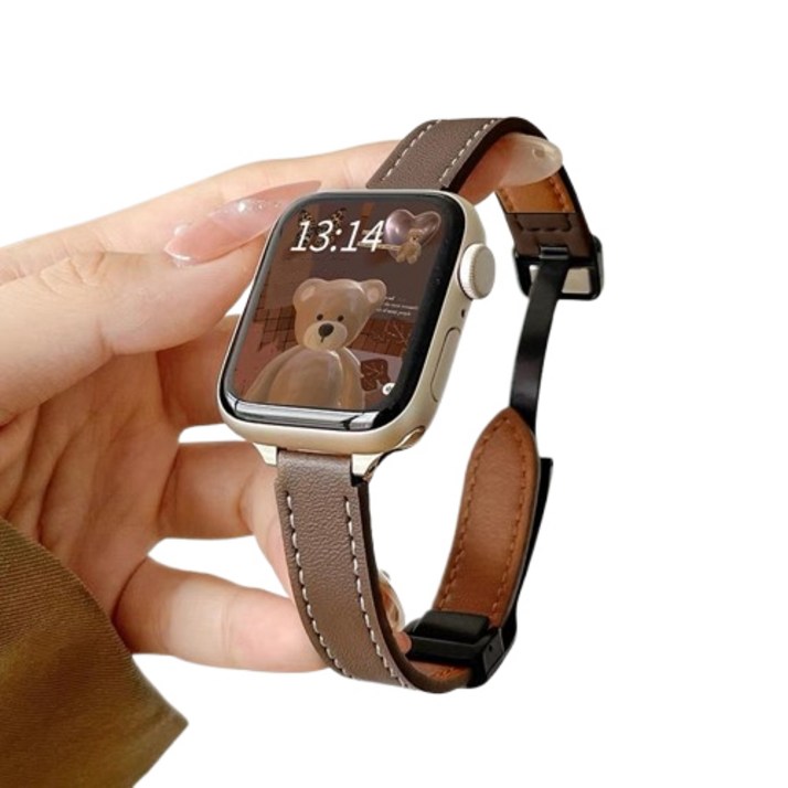 투에이비 애플워치 호환 가죽 마그네틱 슬림 스트랩