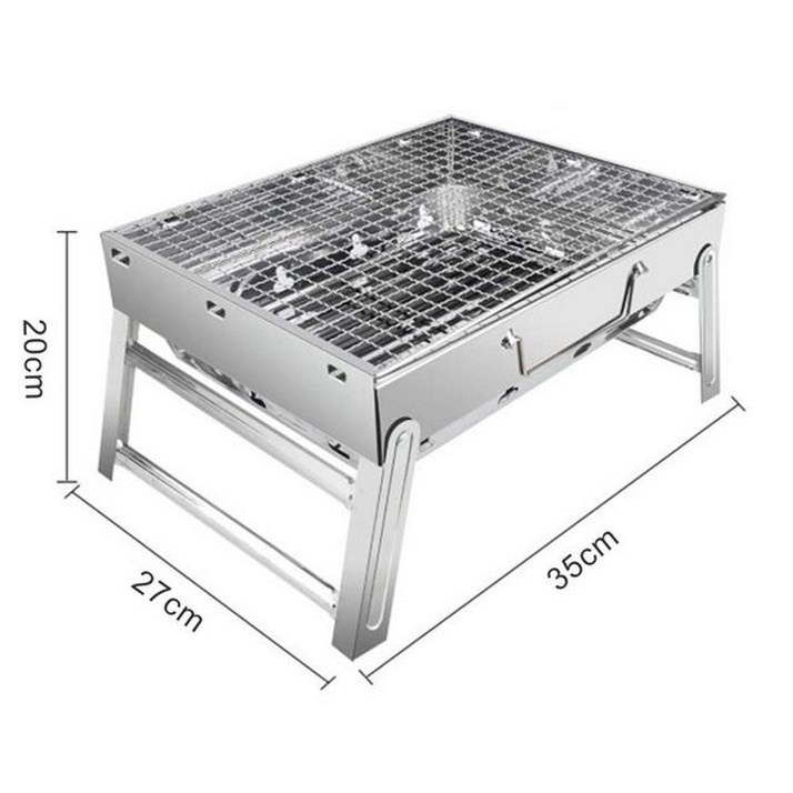800도씨화로대 휴대용 스테인레스 스틸 바베큐 용광로 그릴 피크닉 접이식 미니 그릴 숯