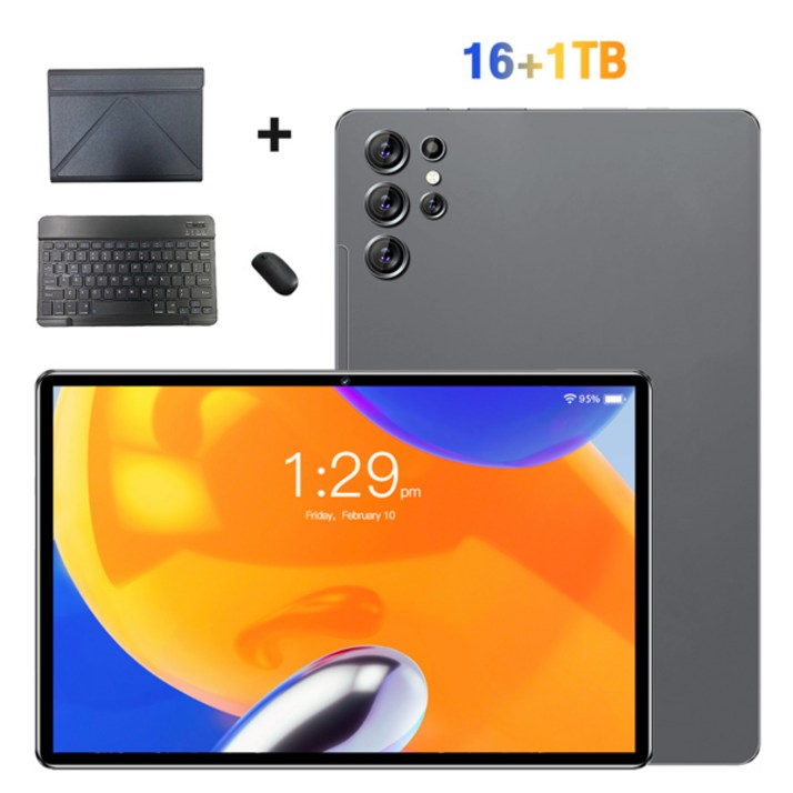 태블릿 탭 울트라 12인치 16GB 램 1TB 롬 태블릿 안드로이드 13 코어 패드 PC 폰 듀얼 와이파이 안드로이드 8000mAh