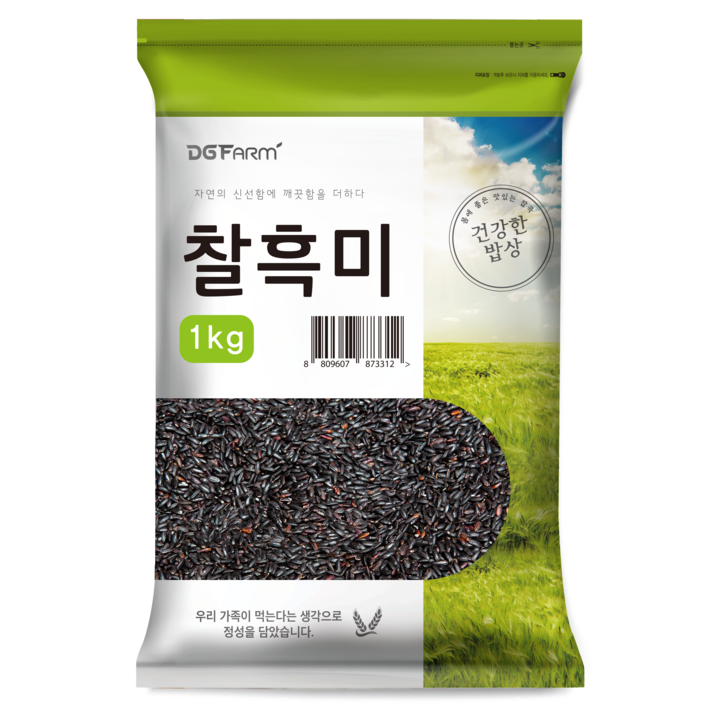 건강한밥상 국산 찰흑미, 1kg, 1개