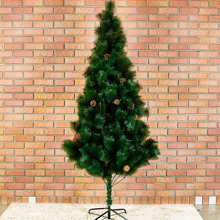 스투피드 솔트리 크리스마스 트리 210cm, 그린, 1개
