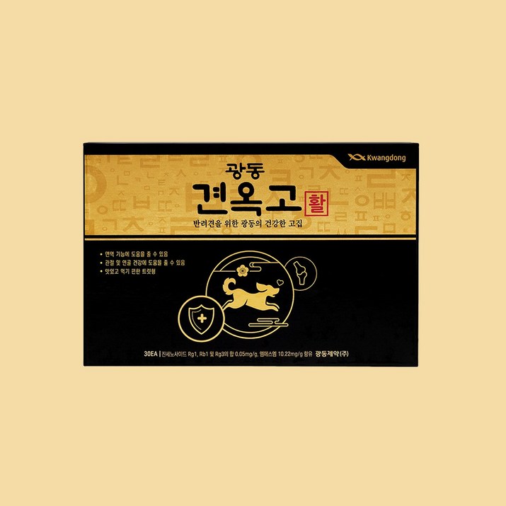 광동 반려동물 견옥고 활 종합영양제 5g x 30p, 홍삼 + 아카시아꿀 혼합맛, 1개