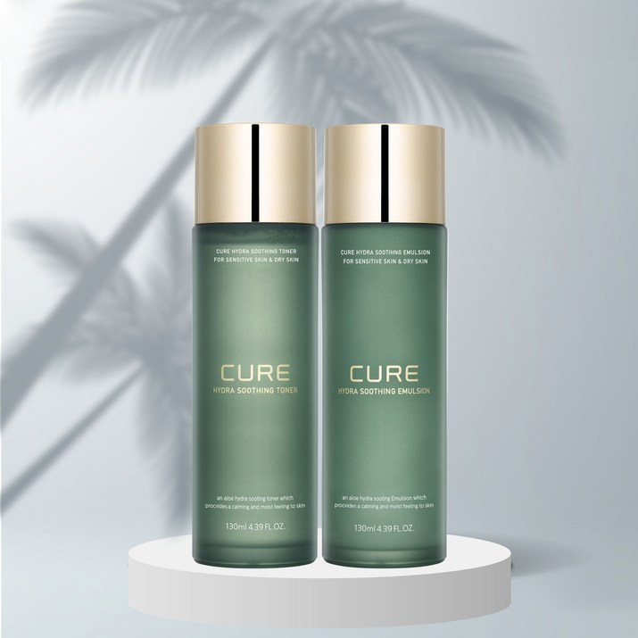 김정문알로에 큐어 하이드라 수딩 에멀젼 130ml 토너 130ml 김정문알로에 큐어 하이드라 수딩 에멀젼 130ml 토너 130ml