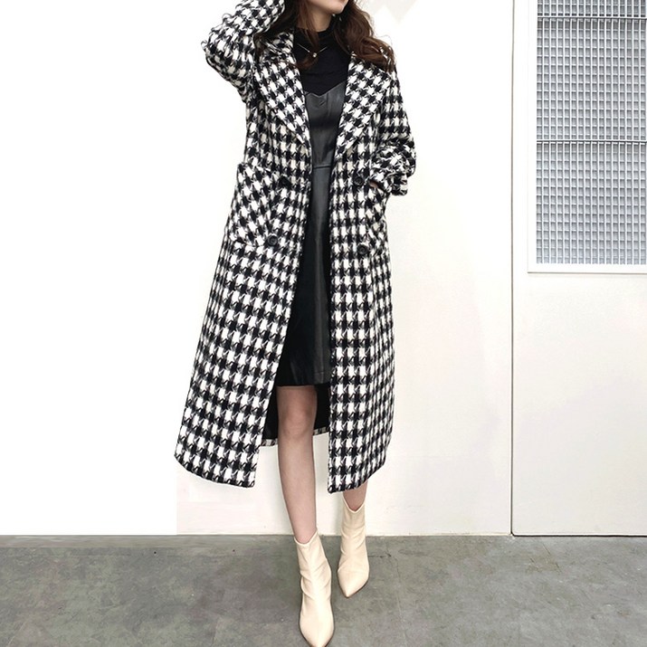 세인트이브 135 어디에나 코디쉬운  투버튼  멋스런 안감누빔 롱자켓