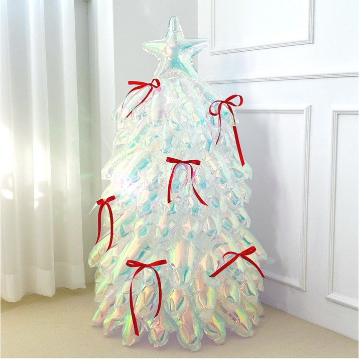 하피블리 오로라 대형 트리 풍선 크리스마스 파티 용품 스탠딩 에드벌룬 장식
