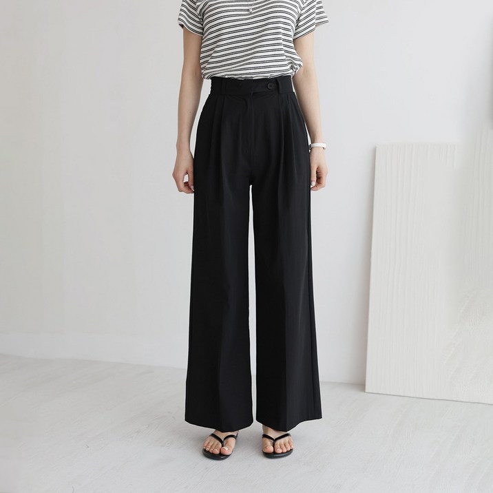 앤드스타일 여성용 숏기본롱 기장 맞춤슬랙스No7 와샤 여름 핀턱 와이드 슬랙스 264494