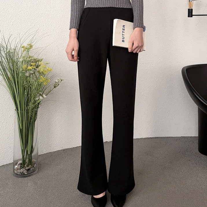 잘빠진 여성용 롱/숏/베이직 기장 솔라 기모 밴딩 겨울용 부츠컷 팬츠