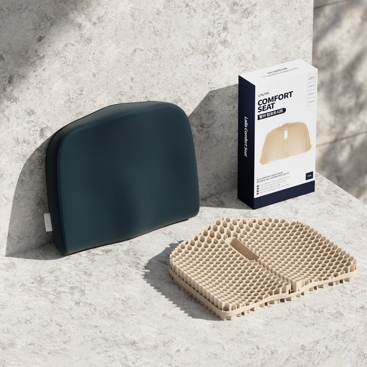 랄라 컴포트시트 체중분산 자세교정 기능성 방석, 네이비