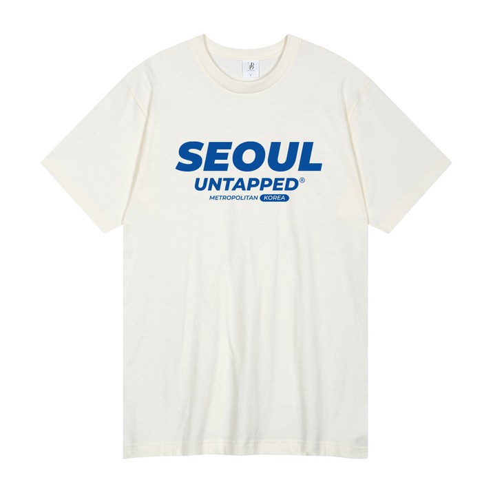 언탭트 남성용 대한민국 SEOUL 16수 반팔 티셔츠