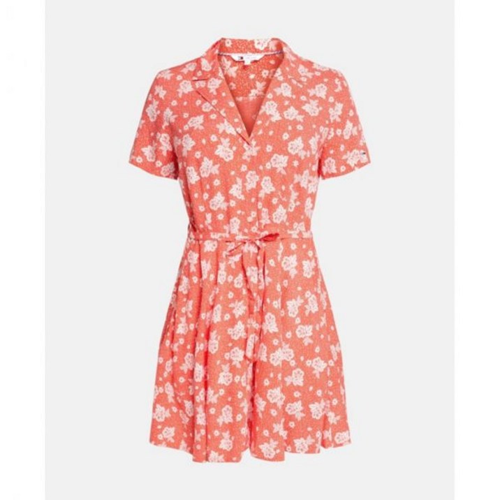 타미진 원피스 셔츠 핑크 트렌치 바캉스 룩 DW0DW21353