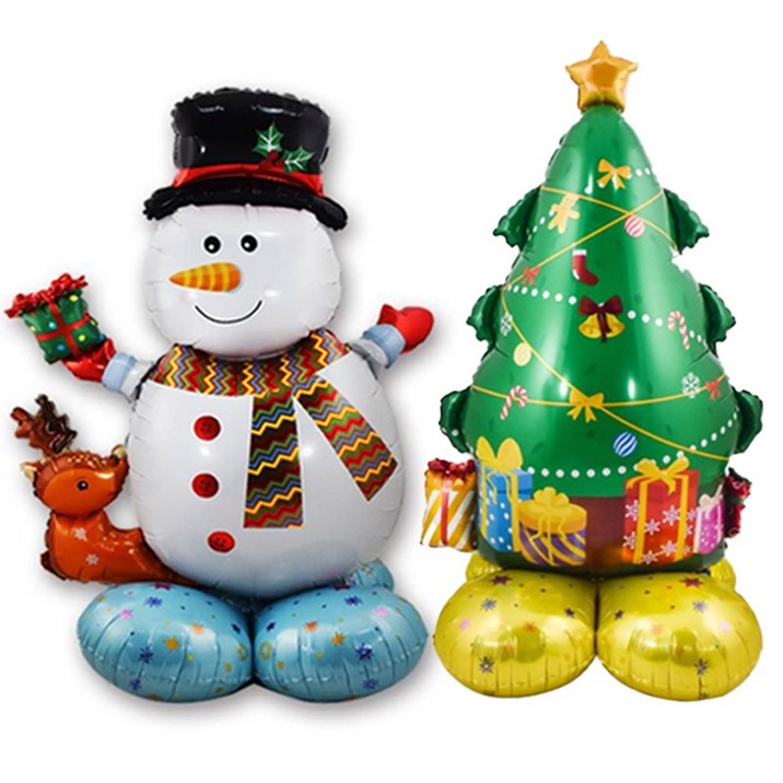 쿠이시 메리크리스마스 파티 가랜드 대형 트리 눈사람 크리스마스 풍선 세트 6928371793