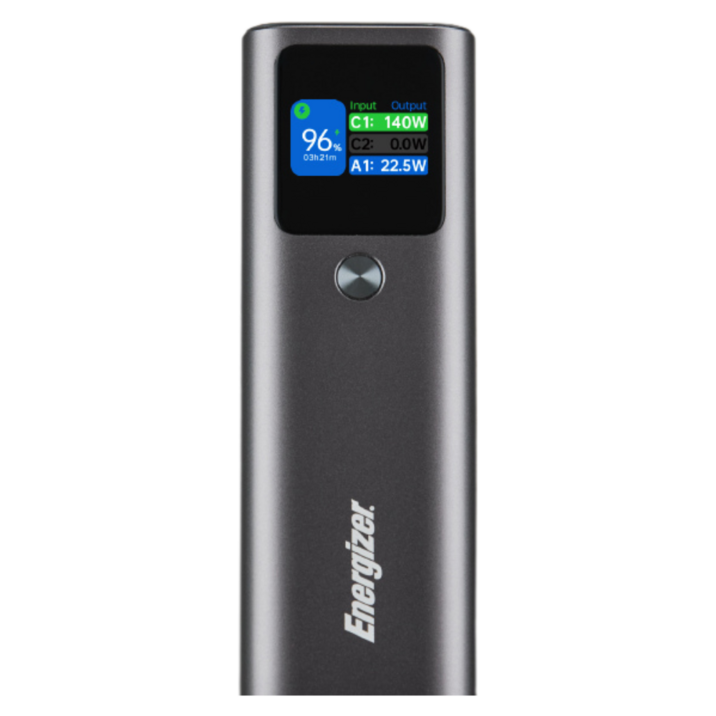 에너자이저 파워뱅크 140W 27600mAh 대용량 보조배터리 이동전원 맥북 2대 동시 충전 고급 파우치 포함 기내반입 가능