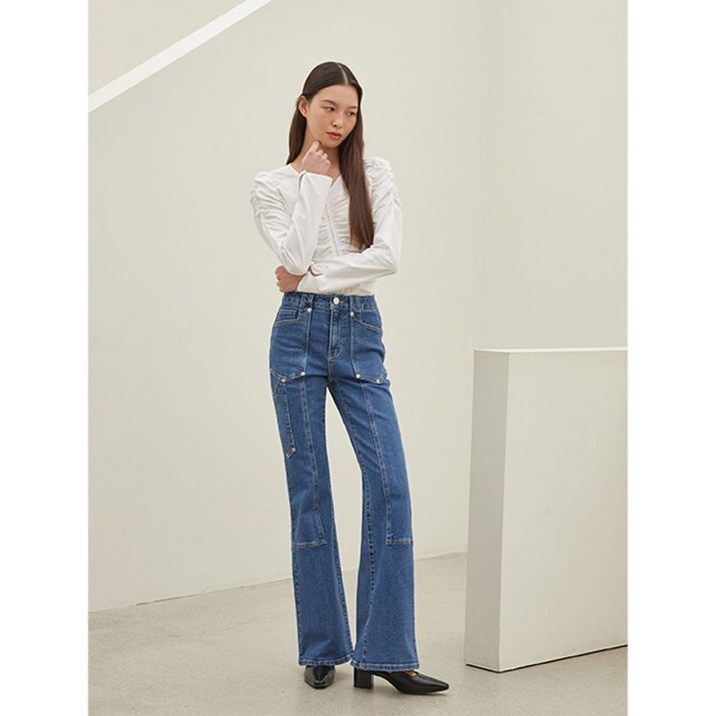 에고이스트 절개 포인트 슬림 부츠컷 데님팬츠 EQ4DP962 619309