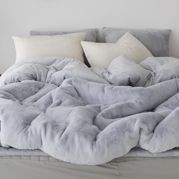 베이직톤 국내산 노스베어 극세사 이불세트 프리미엄 라셀 10mm 겨울이불