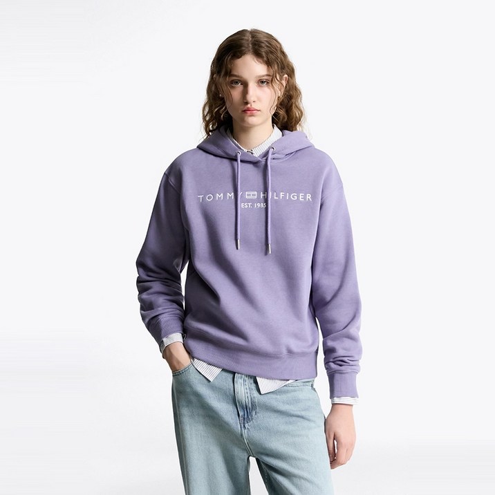 타미힐피거 모던 로고 후디 T22F7TTO055WT1W0G