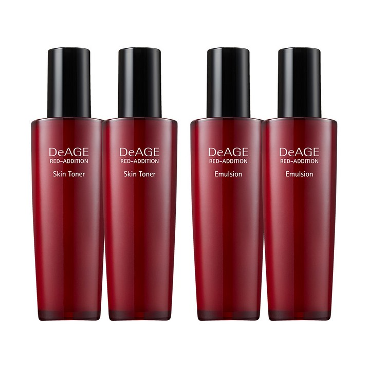 참존 디에이지 레드 에디션 2+2 기초 듀오세트 스킨 로션 120ml 단품 총 4개, 1세트