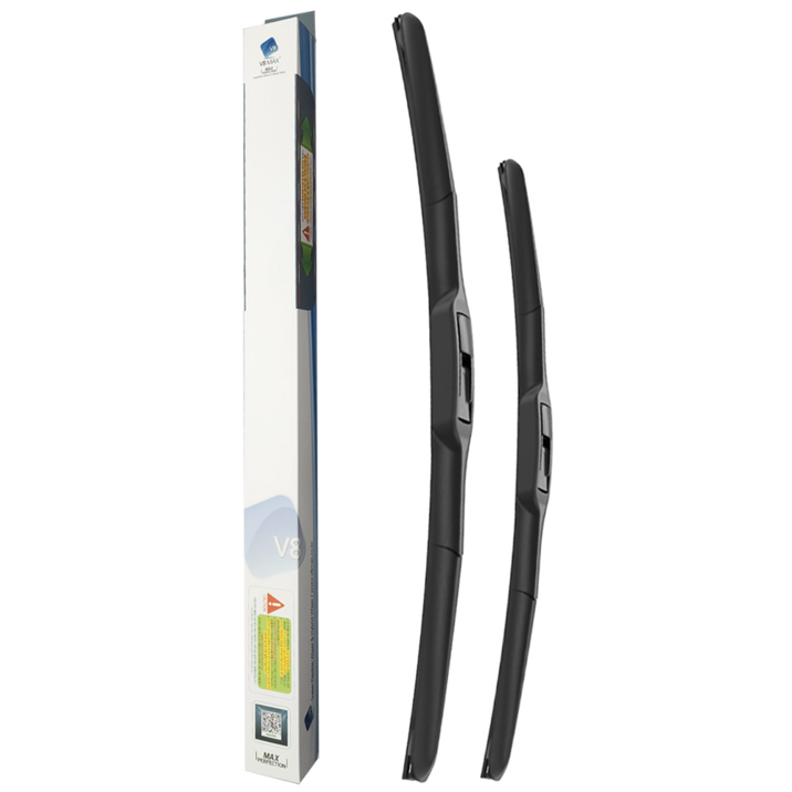 V8MAX 하이브리드 코팅 와이퍼 블레이드 2P(운전석+조수석 세트)