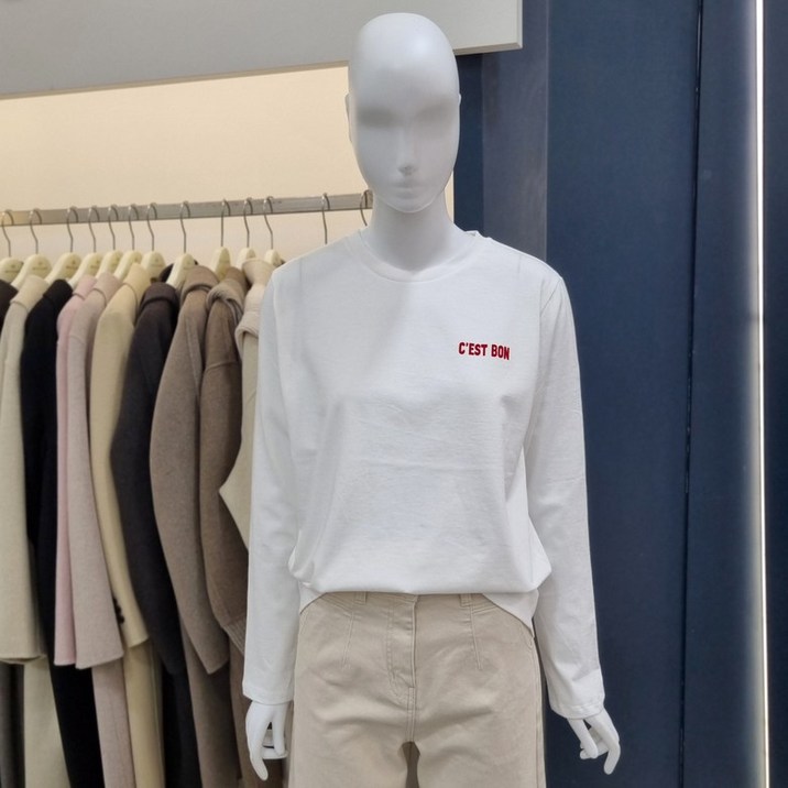 나이스클랍 나이스클랍 기본핏 후로피 긴팔티 A261PWT203_DG