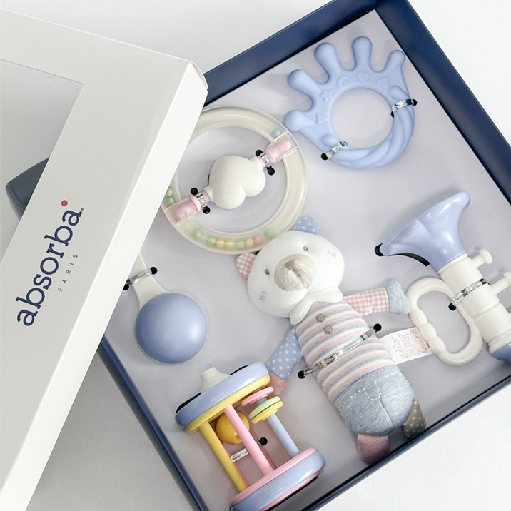[백화점 선물포장] 압소바 티노딸랑이세트 출산선물 백일선물
