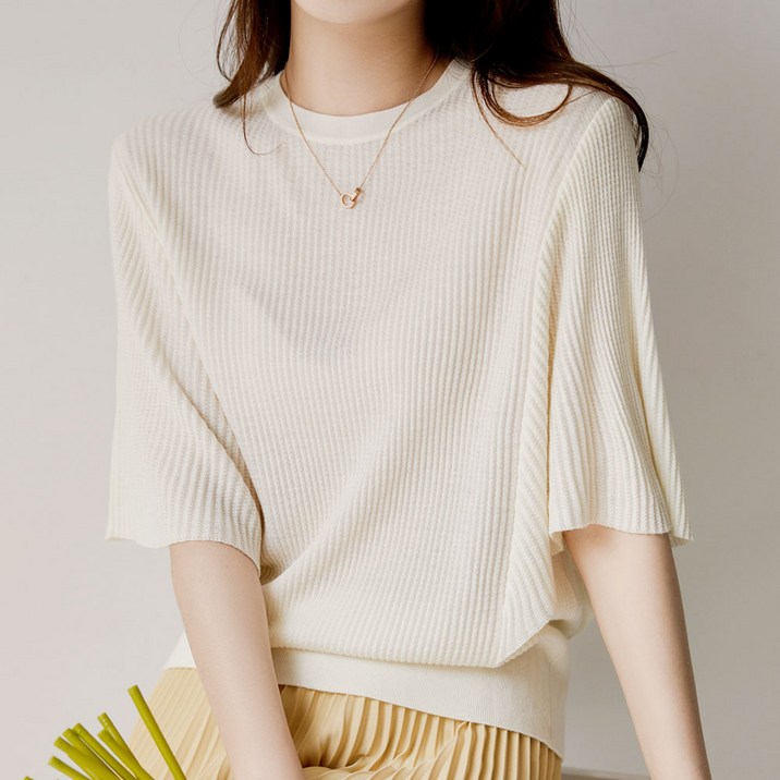 마이클로젯 MC0008 썸머 니트 브라우스