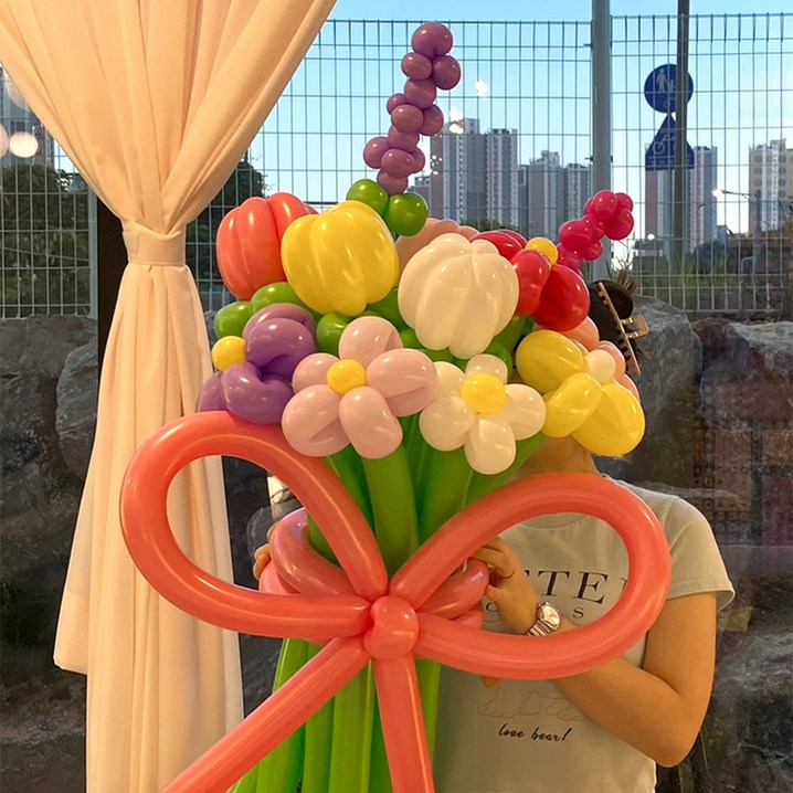 파티아일랜드 믹스 꽃다발 DIY 대형  손펌프 세트, 혼합색상, 1세트