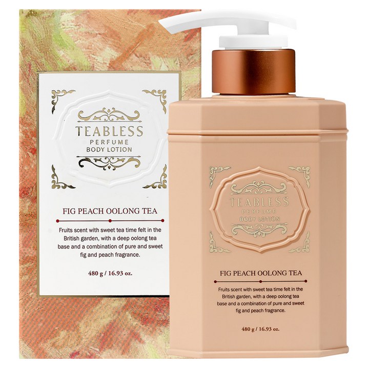 티블레스 퍼퓸 바디로션 피그피치 우롱티향, 480g, 1개