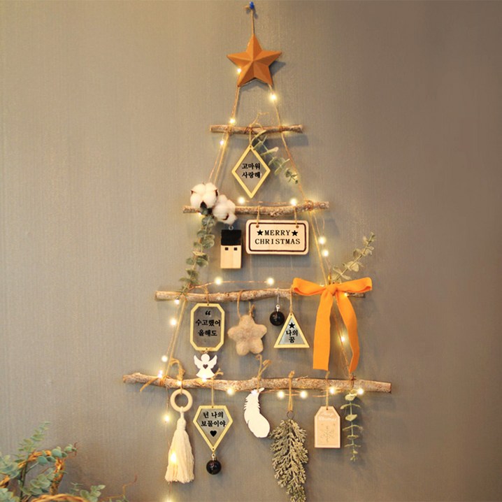 크리스마스 벽트리 벽리스 성탄절 트리 데코 장식