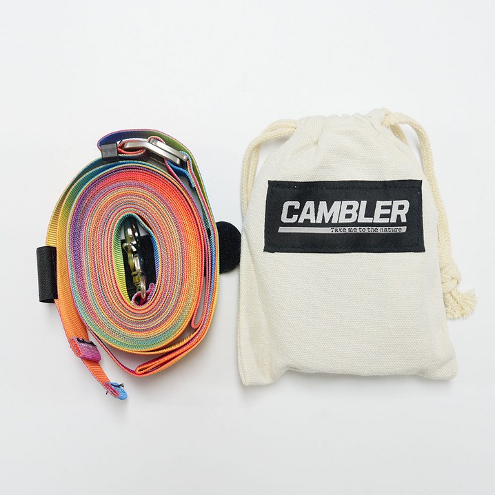 타프 연장 웨빙 스트랩 스트링 길이조정, 타프연장웨빙레인보우