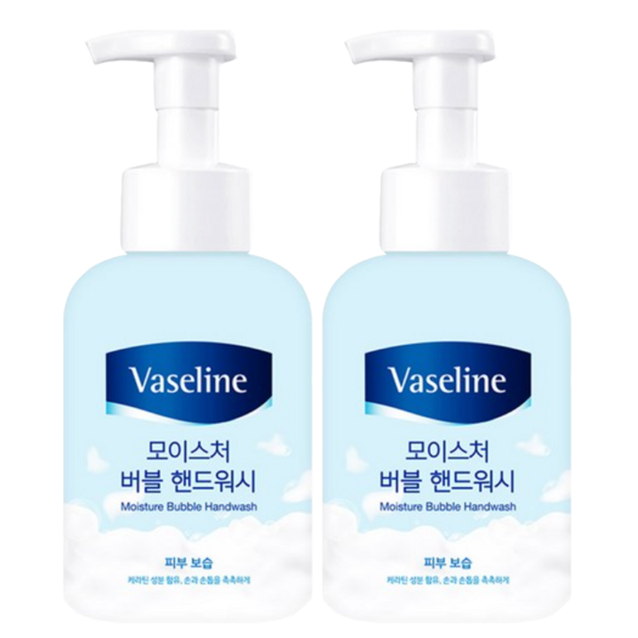 바세린 모이스처 버블 핸드워시, 500ml, 2개