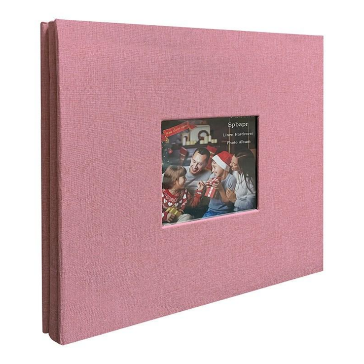 데일앤드 초음파 사진 인생네컷 성장앨범 대용량 포토북 접착식앨범 30매, 핑크